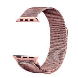 Apple Watch Ultra 49mm Kordon Zore KRD-01 Metal Strap Kayış Pembe