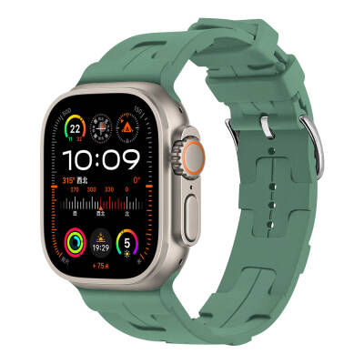 Apple Watch Ultra 49mm KRD-92 Silicon Cordon Petrol Yeşil