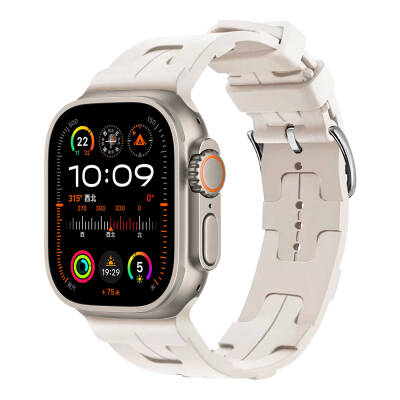 Apple Watch Ultra 49mm KRD-92 Silicon Cordon Starlight