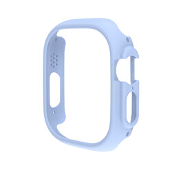 Apple Watch Ultra 49mm Sert PC Kasa Koruyucu Zore Watch Gard 18 Mavi Açık