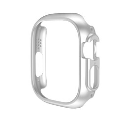 Apple Watch Ultra 49mm Sert PC Kasa Koruyucu Zore Watch Gard 18 Gümüş