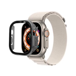 Apple Watch Ultra 49mm Sert PC Kasa Koruyucu Zore Watch Gard 22 Gri