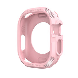 Apple Watch Ultra 49mm Silicone TPU Case Protector Zore Watch Gard 17 Pink