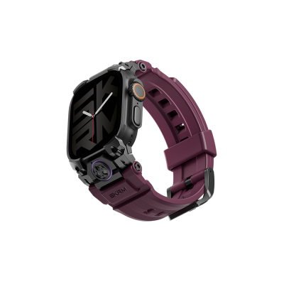 Apple Watch Ultra 49mm SkinArma Talon Series Water Resistant Silicone Band Bordo