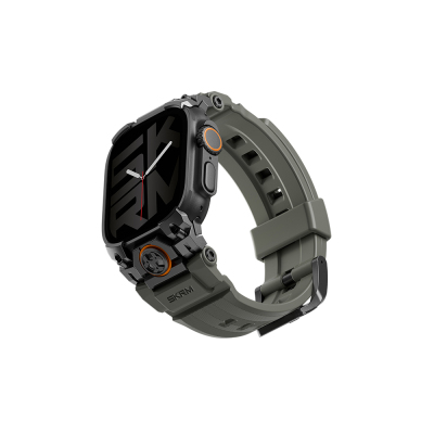Apple Watch Ultra 49mm SkinArma Talon Series Water Resistant Silicone Band Green