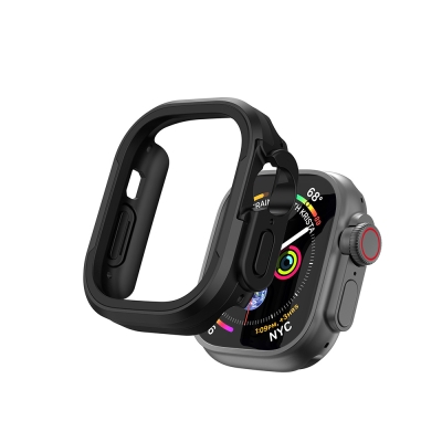Apple Watch Ultra 49mm Wiwu JD-101 Defender Akıllı Saat Kasa Koruyucu Siyah