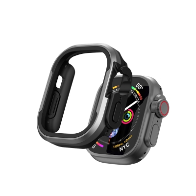 Apple Watch Ultra 49mm Wiwu JD-101 Defender Akıllı Saat Kasa Koruyucu Gri