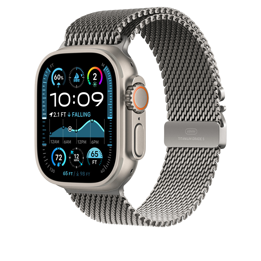 Apple Watch Ultra 49mm Zore KRD-100 Titanyum Hasır Kordon - 4