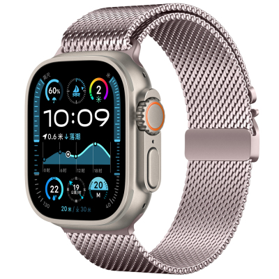 Apple Watch Ultra 49mm Zore KRD-121 Metal Mesh Band Pink