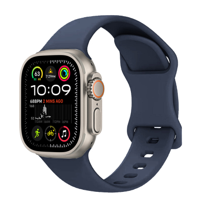 Apple Watch Ultra 49mm Zore KRD-131 Silicone Band Strap Navy blue
