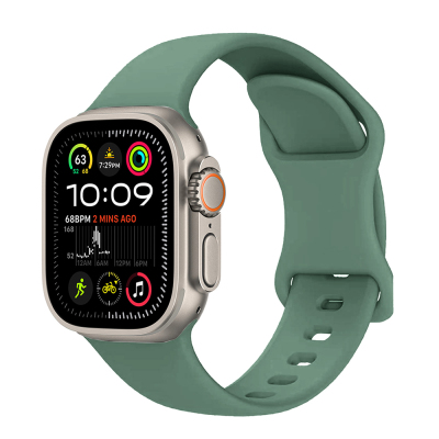 Apple Watch Ultra 49mm Zore KRD-131 Silicone Band Strap Dark Green
