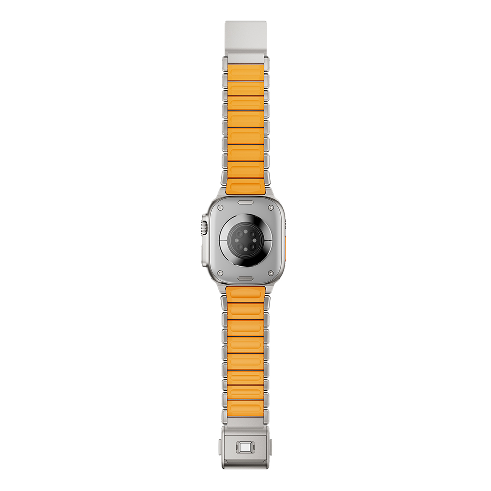 Apple Watch Ultra 49mm Zore KRD-152 Titanium Silicone Band - 15