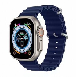 Apple Watch Ultra 49mm Zore KRD-75 Silicone Band Navy blue