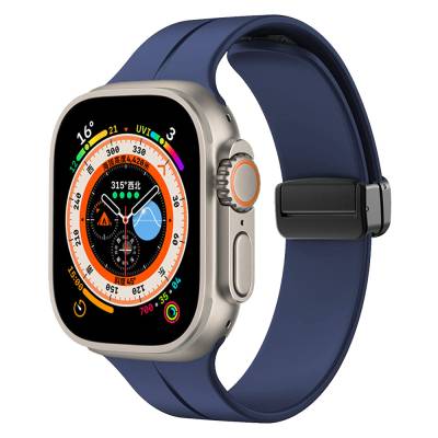 Apple Watch Ultra 49mm Zore KRD-84 Silicon Cord Navy blue