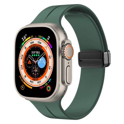 Apple Watch Ultra 49mm Zore KRD-84 Silicon Cord Dark Green
