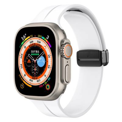 Apple Watch Ultra 49mm Zore KRD-84 Silikon Kordon Beyaz