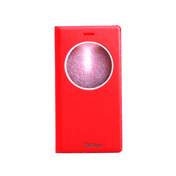 Asus Zenfone 2 Laser ZE500KL Kılıf Zore Dolce Kapaklı Kılıf Kırmızı