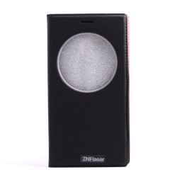Asus Zenfone 2 Laser ZE550KL Kılıf Zore Dolce Kapaklı Kılıf Siyah