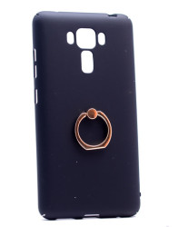 Asus Zenfone 3 Laser ZC551KL Kılıf Zore Yüzüklü Rubber Kapak Siyah