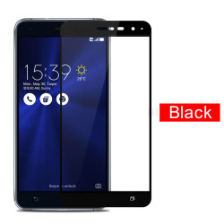 Asus Zenfone 3 ZE552KL Zore Ekranı Tam Kaplayan Düz Cam Koruyucu Siyah