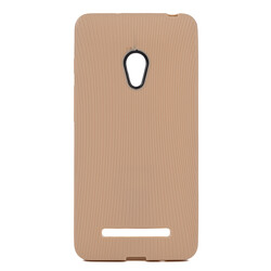 Asus Zenfone 5 Case Zore Line Silicon Cover Cream