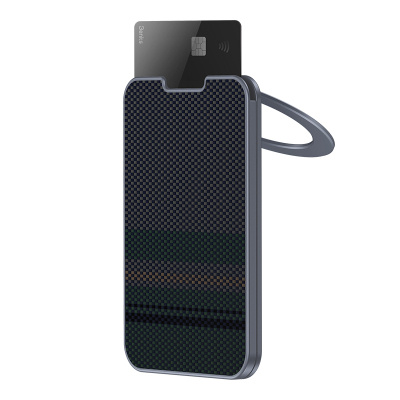 Benks ArmorGo 600D Aramid Fiber Magnetic Stand Card Holder Grey