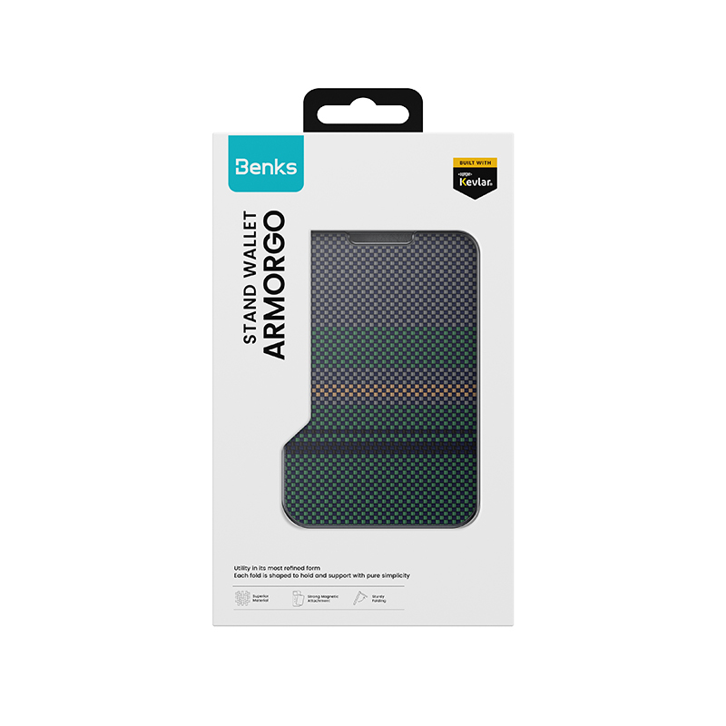 Benks ArmorGo 600D Aramid Fiber Magnetik Standlı Kartlık - 22
