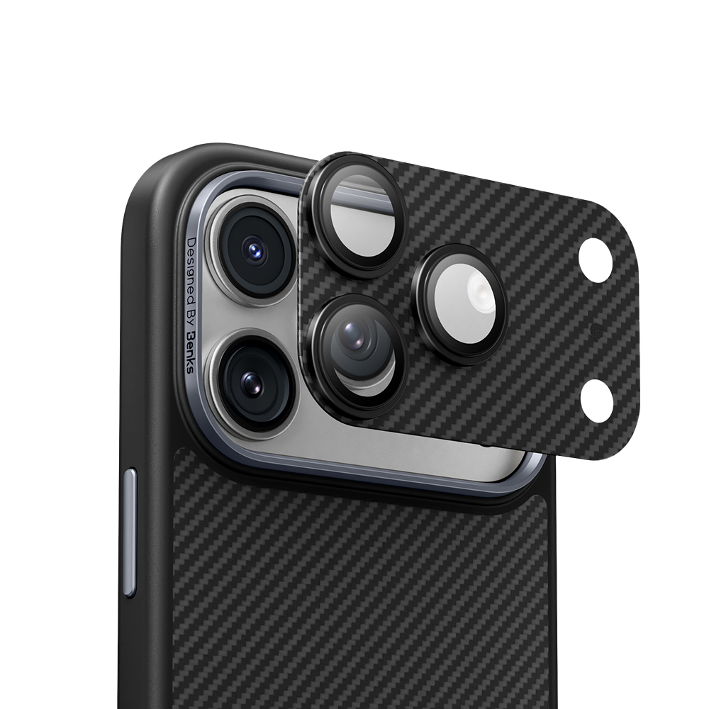Benks ArmorWarrior Series 600D Kevlar Camera Lens Protector for Apple iPhone 17 Pro Max - 4