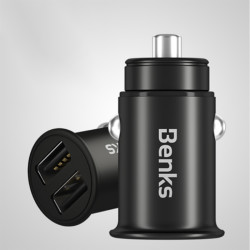 Benks C27 Dual Usb Car Charger 4.8A Black