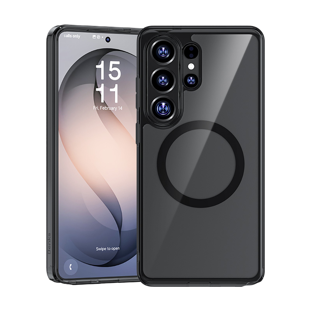 Benks Crystal Series Transparent Case for Galaxy S26 Ultra with M-safe Charging Feature - 3