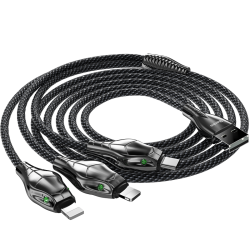Benks D27 3 in 1 Snake Lightning+Lightning+Type-C Cable 1.5M - 8