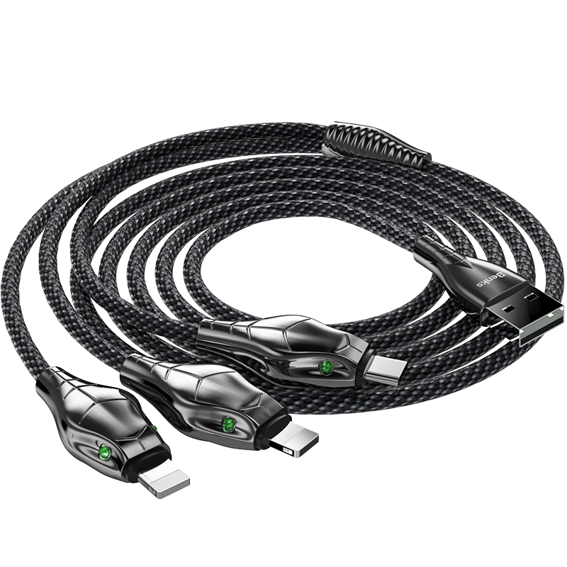 Benks D27 3 in 1 Snake Lightning+Lightning+Type-C Cable 1.5M - 1