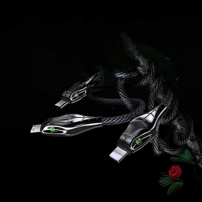 Benks D27 3 in 1 Snake Lightning+Micro+Type-C Cable 1.5M - 5