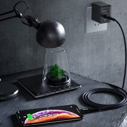 Benks D33 Type-C To Lightning Fast Charge Cable Black