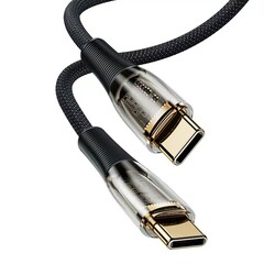 Benks D42 100W Transparent Appearance Type-C To PD Cable 1.2M Black