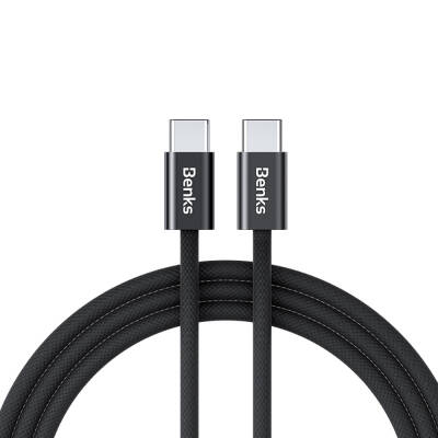 Benks D46 Type-C to Type-C PD 3.0 Braided Charging and Data Cable 60W 1 Meter Black