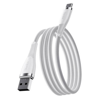 Benks D47 USB-A to Type-C PD 3.0 Braided Charging and Data Cable 66W 1 Meter White