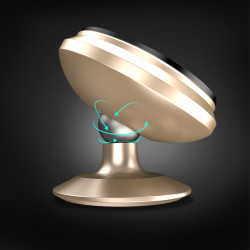 Benks H10 Magnetic Car Mount (Dash Board) Car Holder Gold