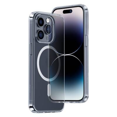 Benks New Magnetic Crystal PC Cover with Wireless Charging Support for Apple iPhone 14 Pro Max Case Colorless