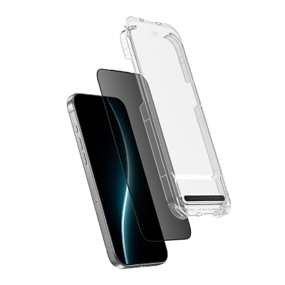 Benks OmniWarrior Privacy Tempered Glass Screen Protector for Apple iPhone 17 Pro Max + Easy Application Tool Black