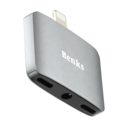 Benks U3Dualghtning 3 in 1 Audio Adapter Grey