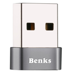 Benks U33 Usb 2.0 To Type-C Adapter Grey
