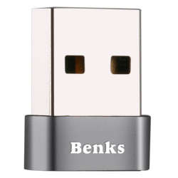 Benks U33 Usb 2.0 To Type-C Adaptör Gri