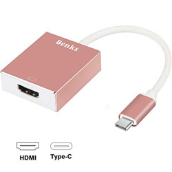 Benks Usb 3.1 Type-C to HDMI Adaptör Rose Gold