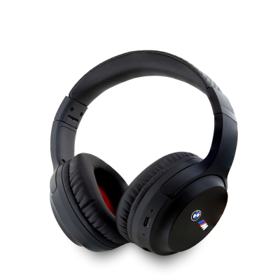 BMW Original Licensed ENC Feature Over-Ear Bluetooth Headset M Edition v5.3 with Printing Logo Black