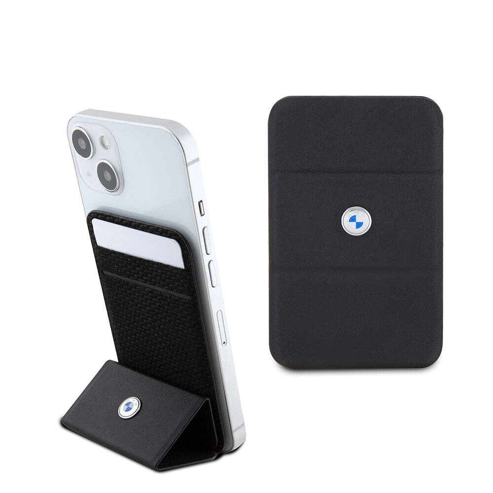 BMW Original Licensed Metal Logo Magnetic Stand Card Holder - 7