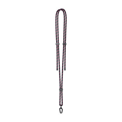 Casebang Adjustable Cross Body Phone Strap Lanyard Siyah-Pembe