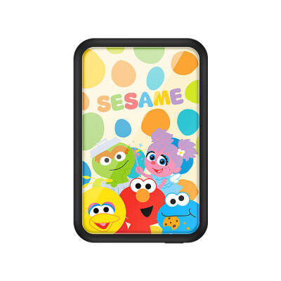 Casebang MP12 Battery Pack Q Sesame Street Series Wireless Portable Powerbank 6000mAh Black