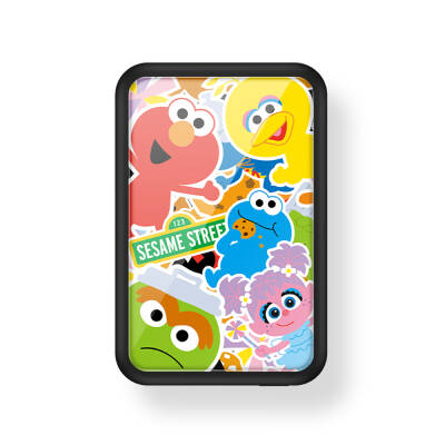 Casebang MP12 Battery Pack Sesame Street Series Wireless Portable Powerbank 6000mAh Black