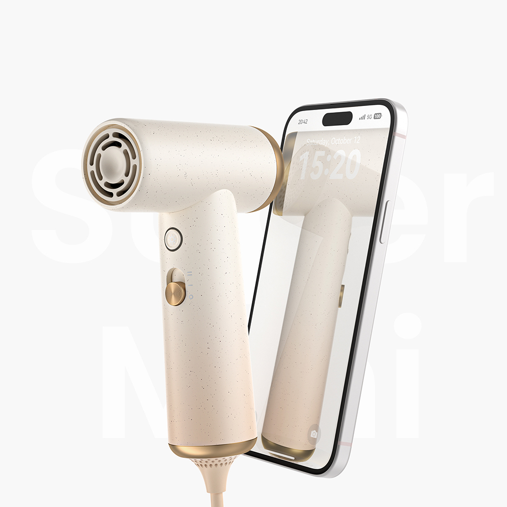 Coshare HP10E Mini Heat Level LED Light Hair Dryer Blow Dryer - 6